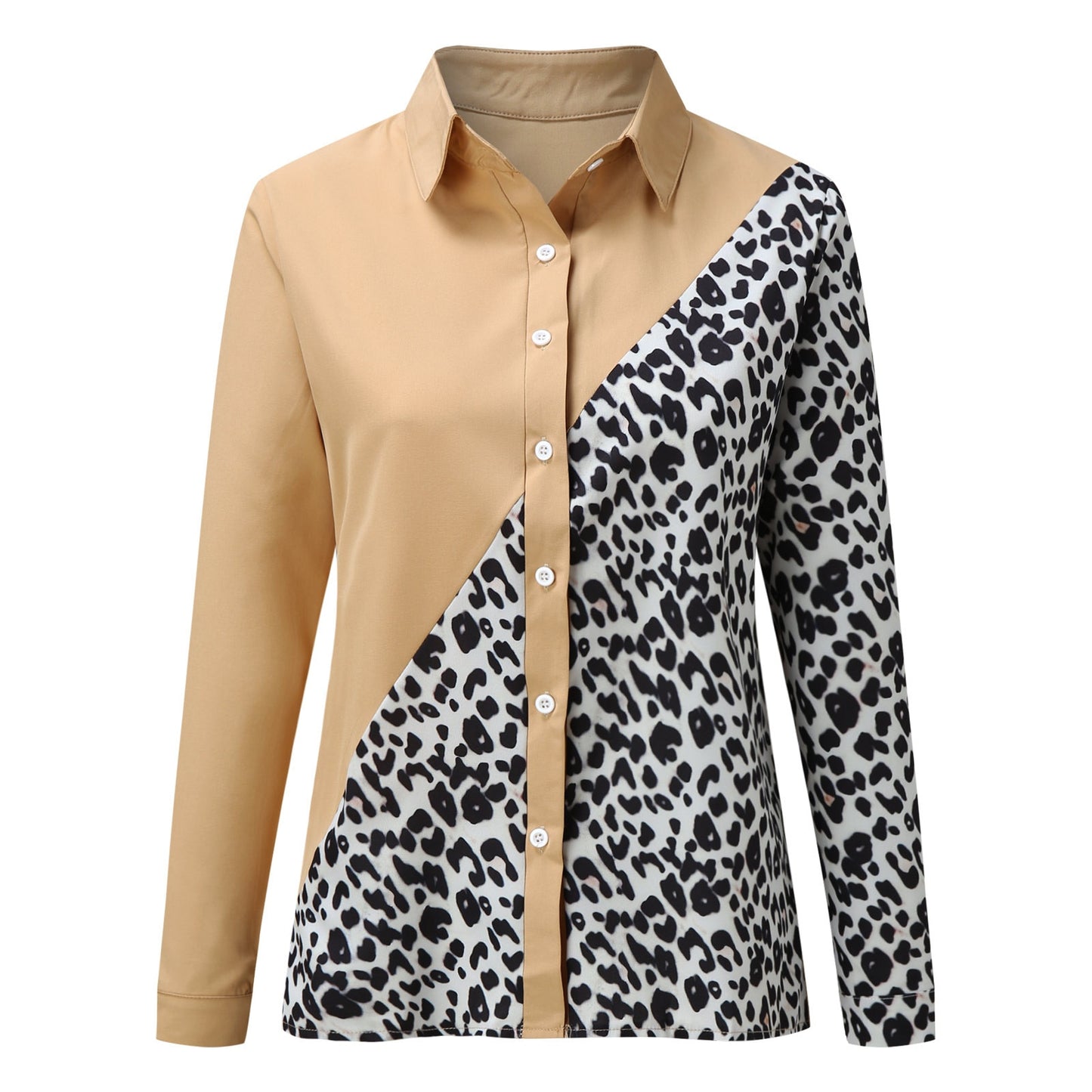 Leopard Blouse Autumn Long Sleeve Shirt