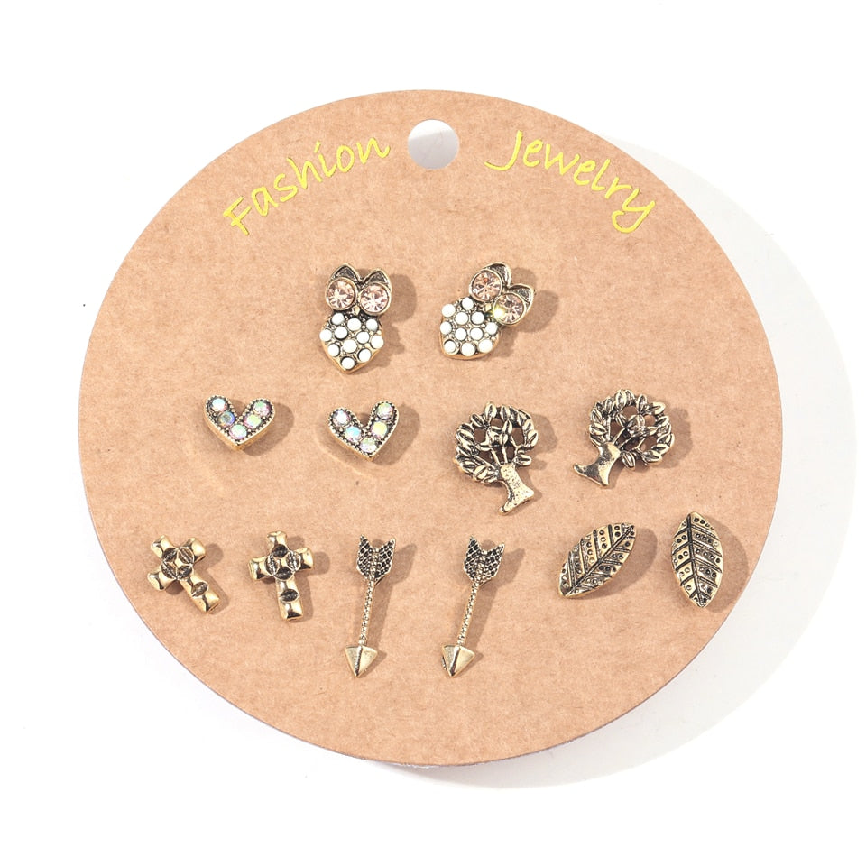 6 Pairs Earrings Sets Jewelry Accessories