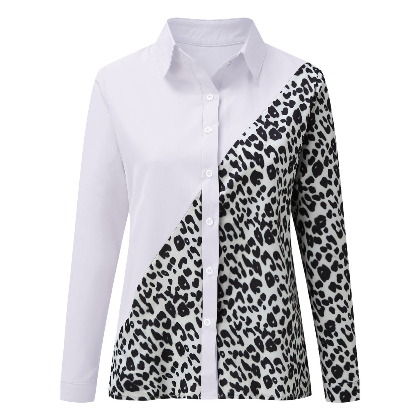 Leopard Blouse Autumn Long Sleeve Shirt