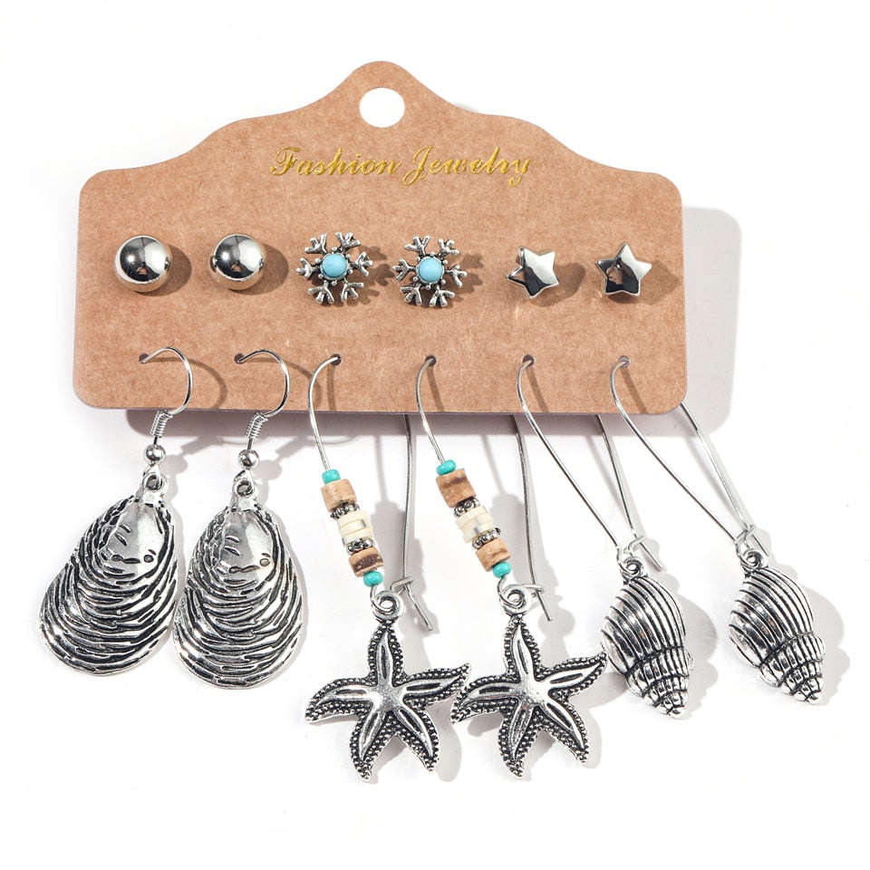 6 Pairs Earrings Sets Jewelry Accessories