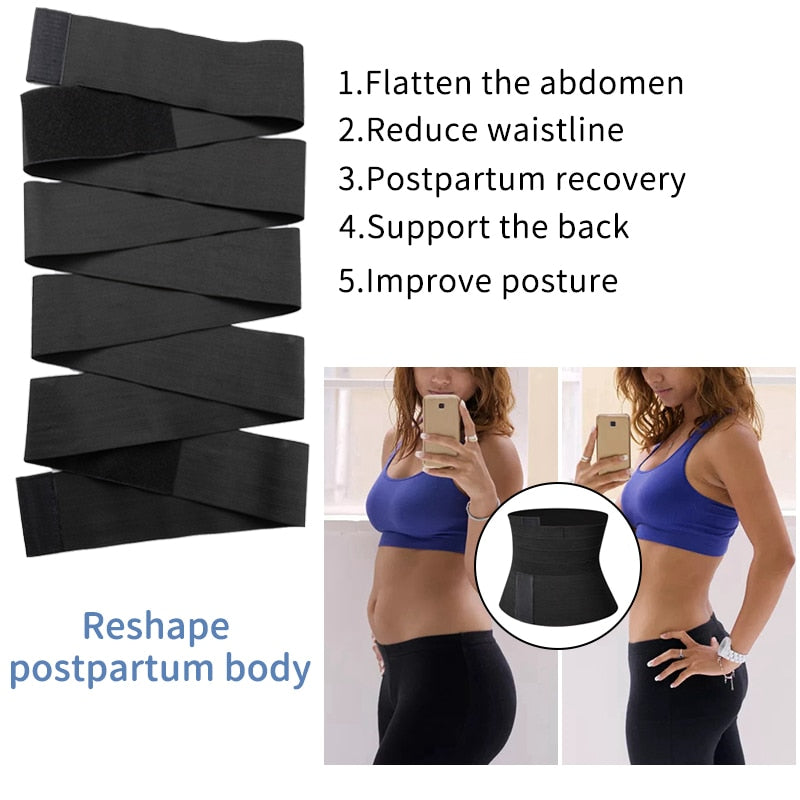 Snatch Me Up Bandage Wrap Waist Trainer Body Shaper