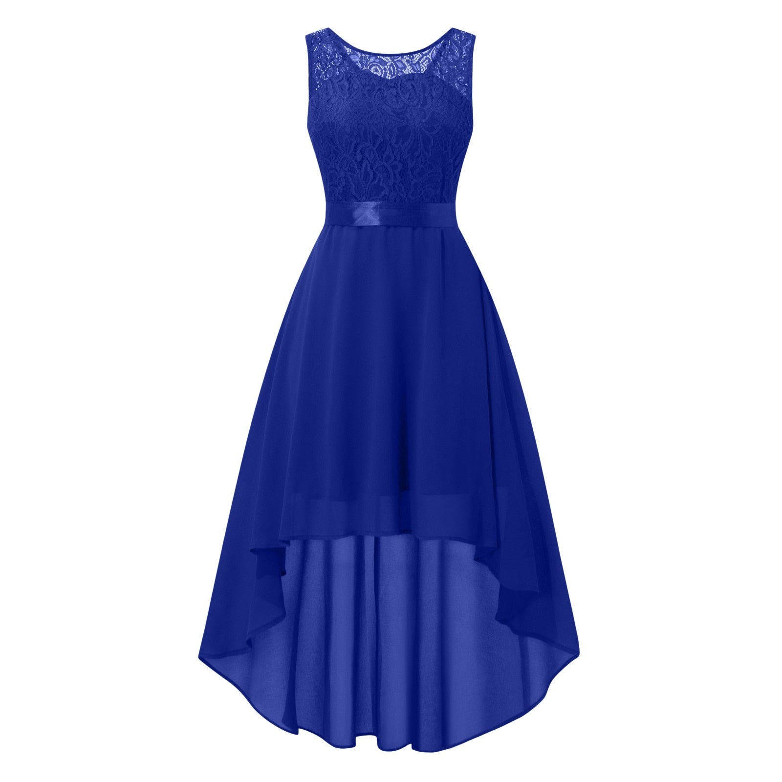 Navey blue high low dresses 
