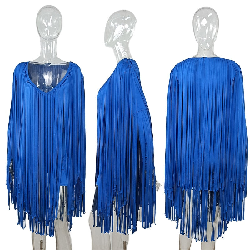 blue cape gown