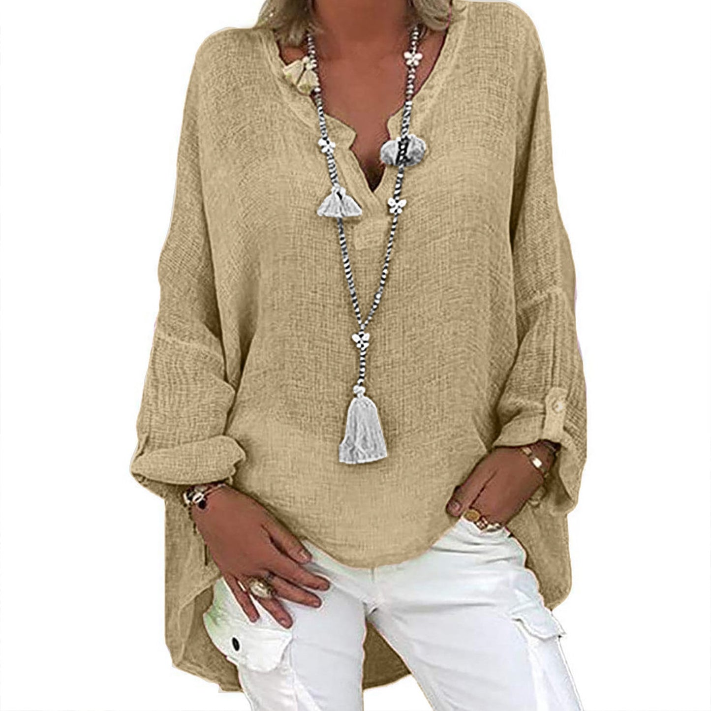 Oversized Casual Women's Tops Blouses Long Sleeve Shirts