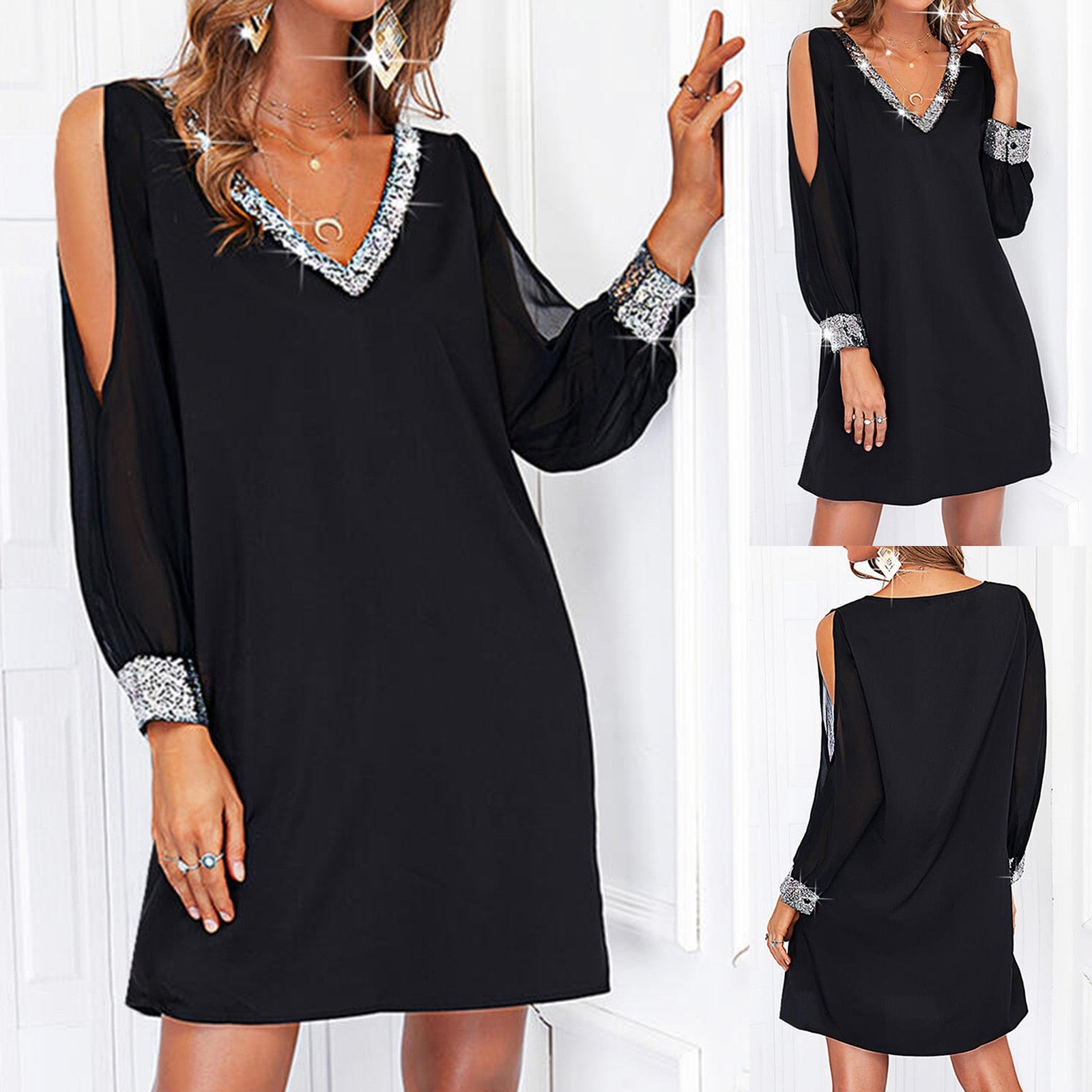 semi formal black dress